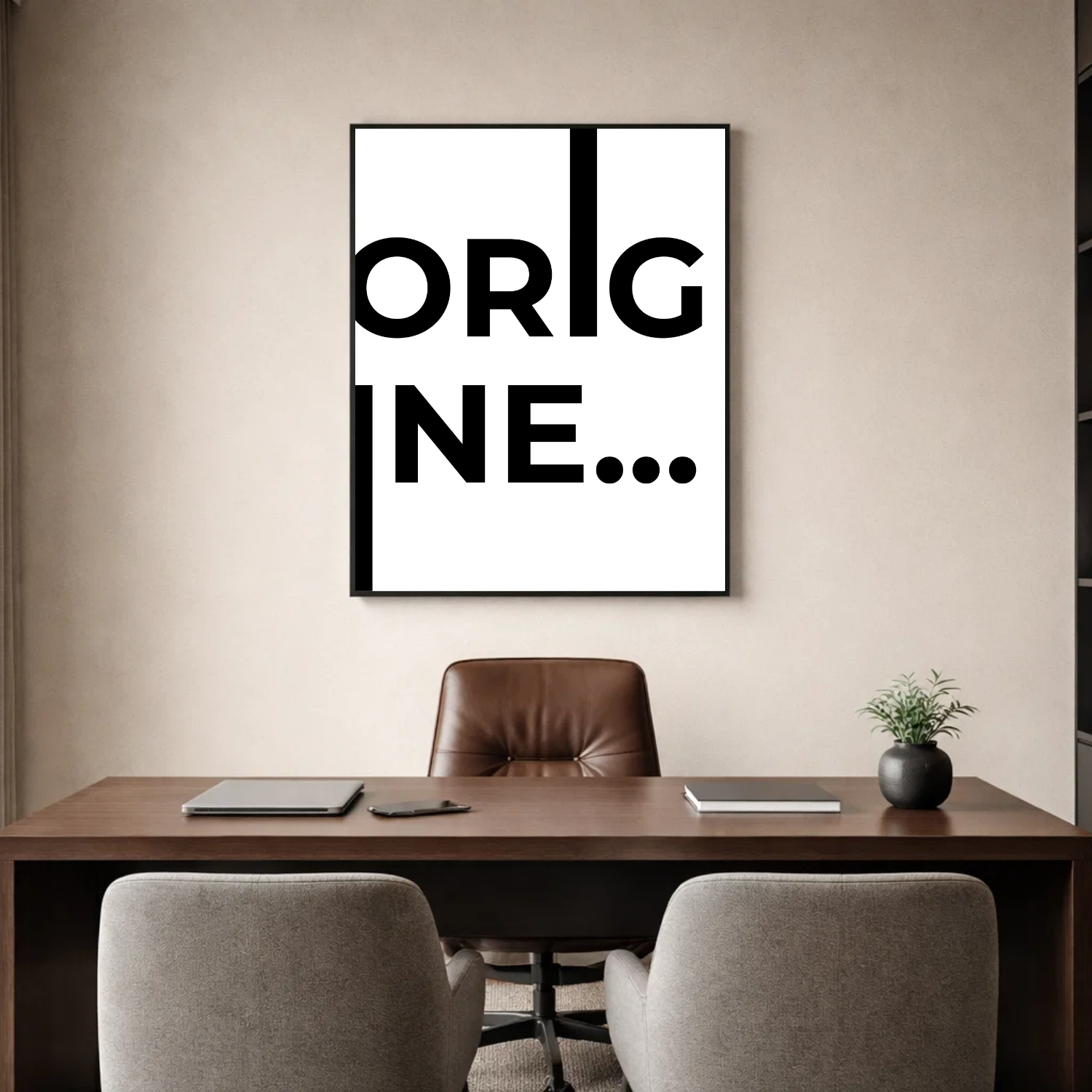 Affiche contemporaine "Origine"