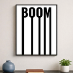 Affiche contemporaine "Boom"