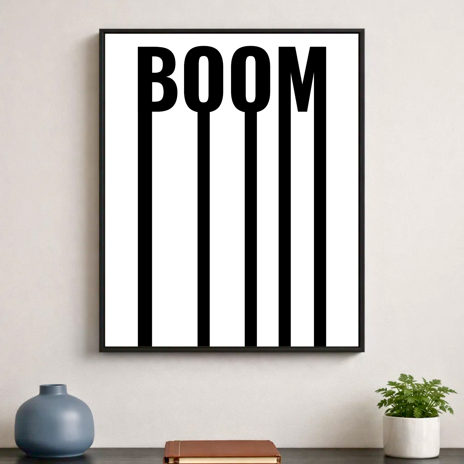 Affiche contemporaine "Boom"