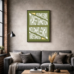 Affiche contemporaine "Transformation"