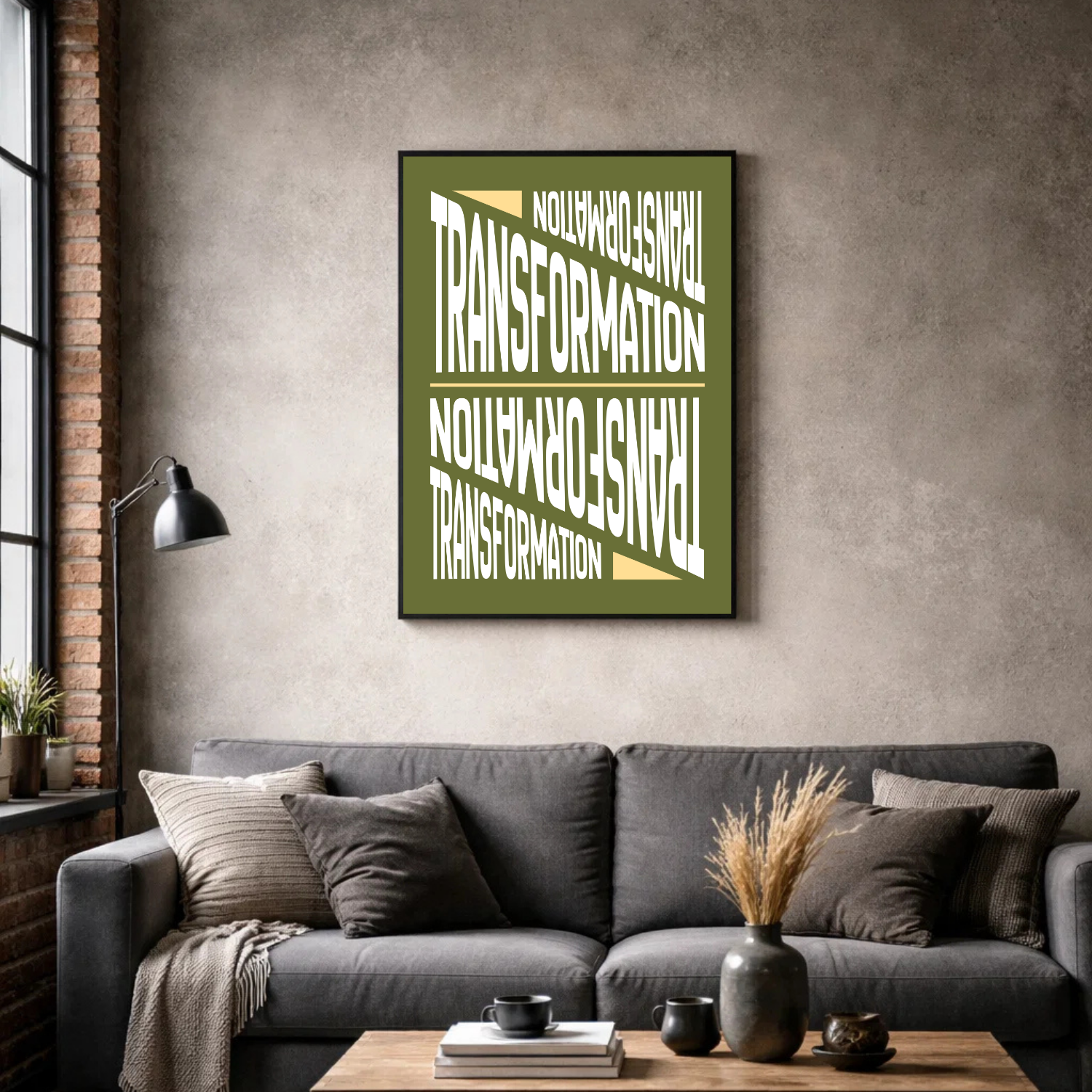 Affiche contemporaine "Transformation"