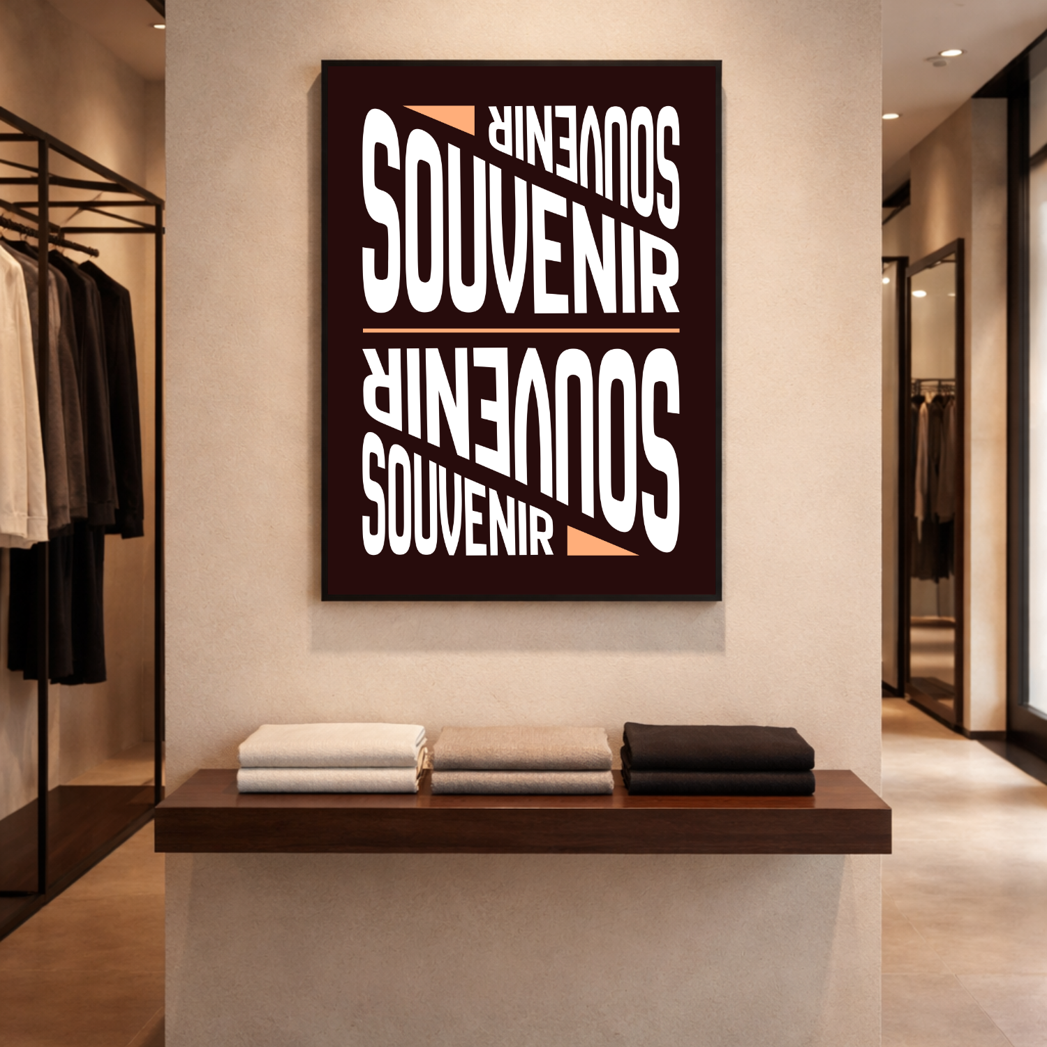 Affiche "Souvenir" contemporaine