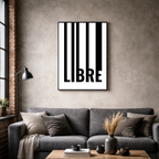 Affiche contemporaine "Libre"