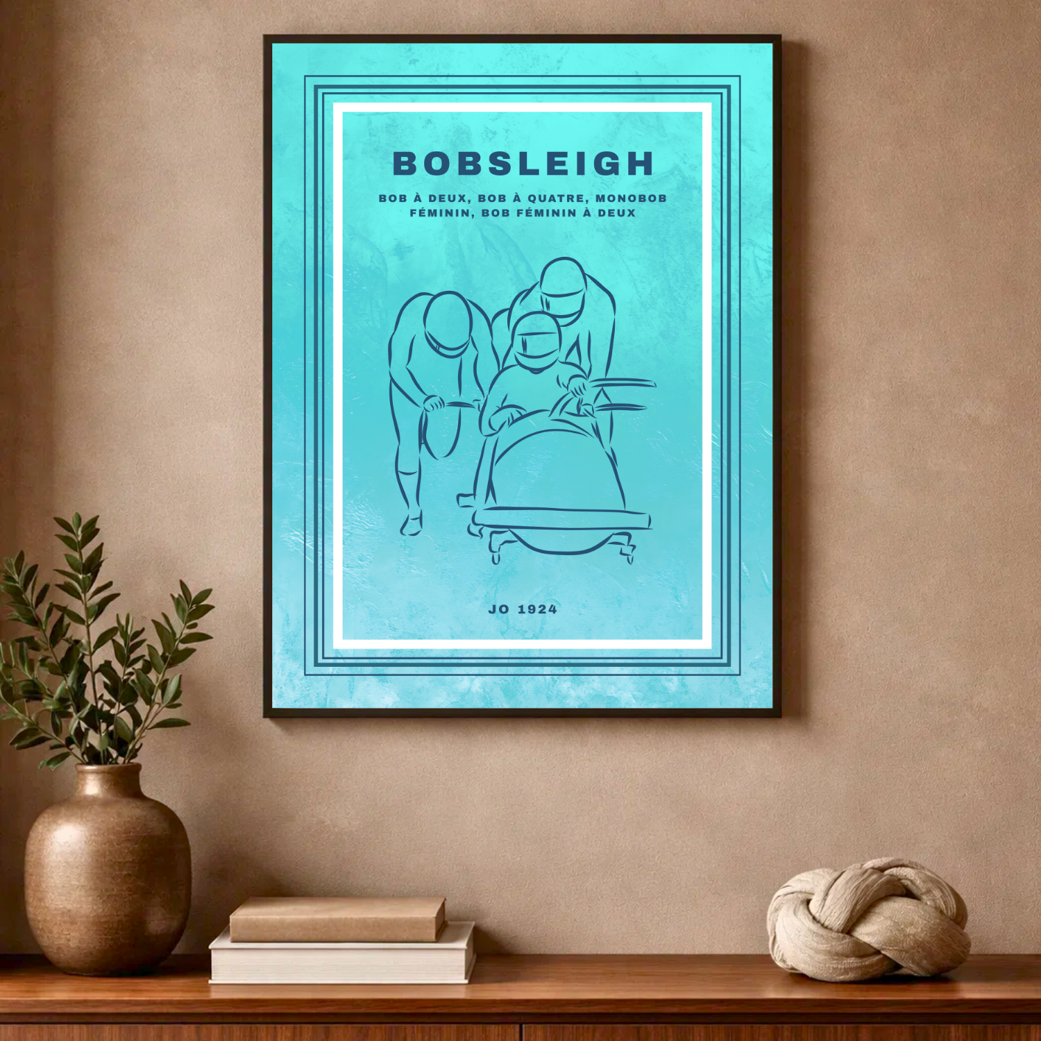 Affiche "Bobsleigh contemporain"