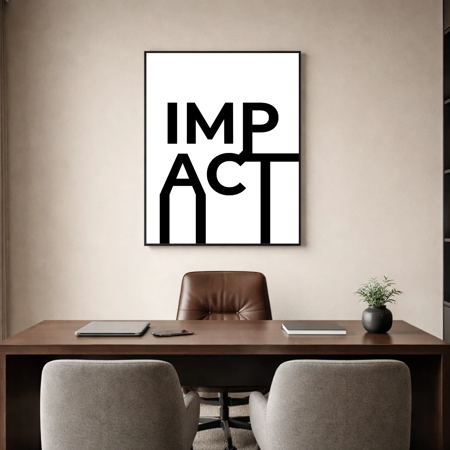 Affiche contemporaine "Impact"