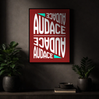Affiche "Audace" contemporaine