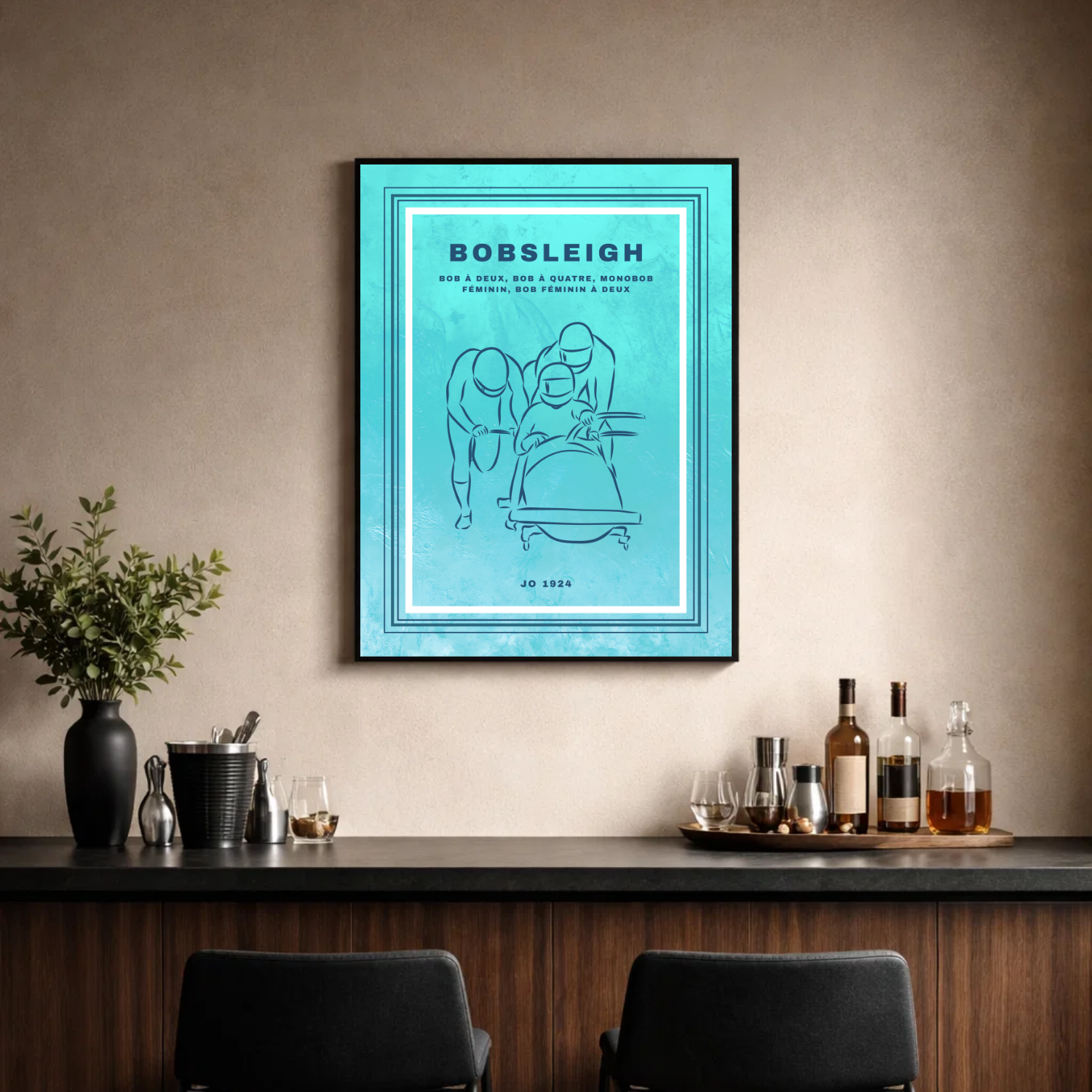 Affiche "Bobsleigh contemporain"