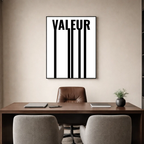 Affiche contemporaine "Valeur"