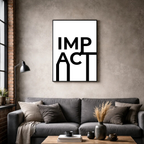 Affiche contemporaine "Impact"