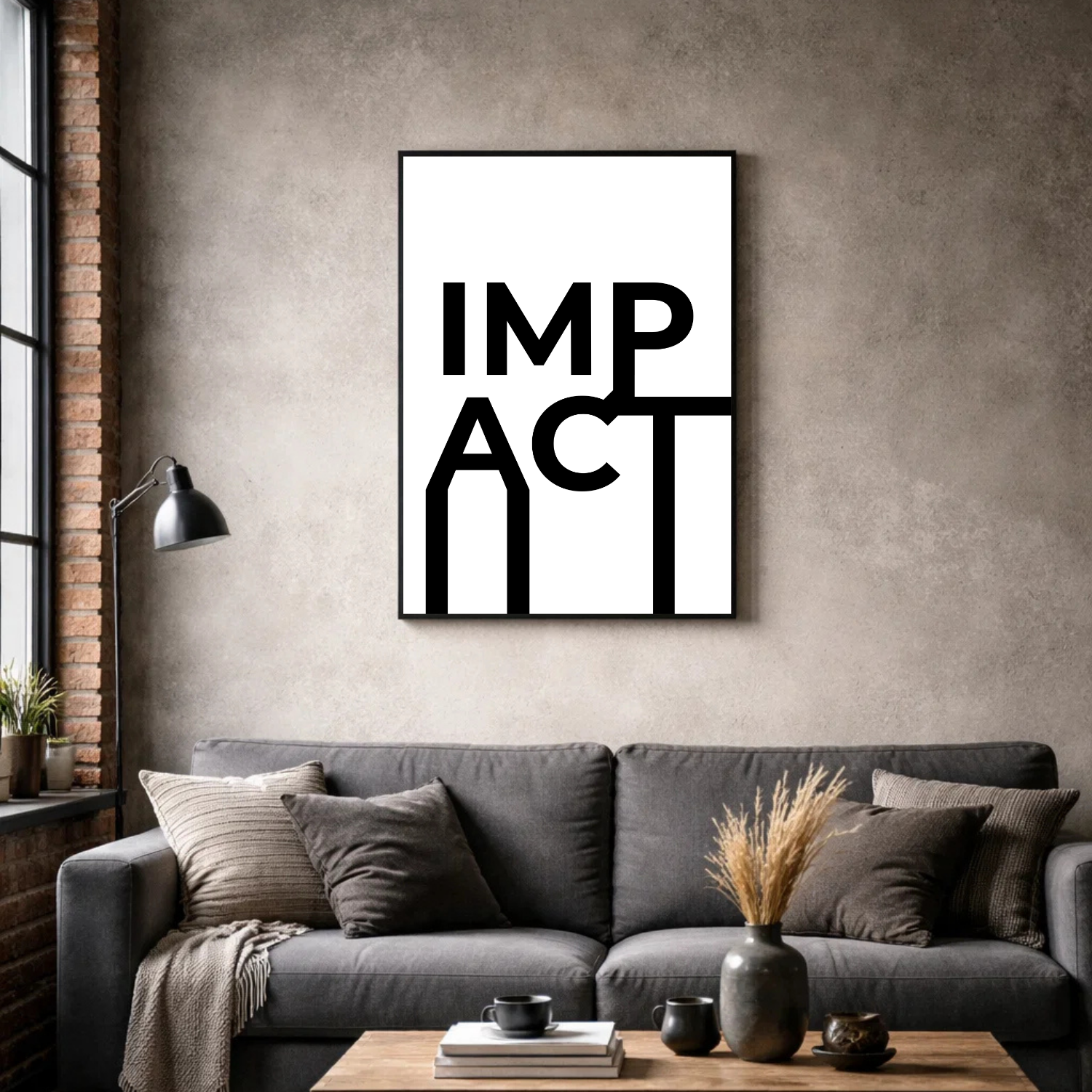 Affiche contemporaine "Impact"
