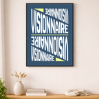 Affiche contemporaine "Visionnaire"
