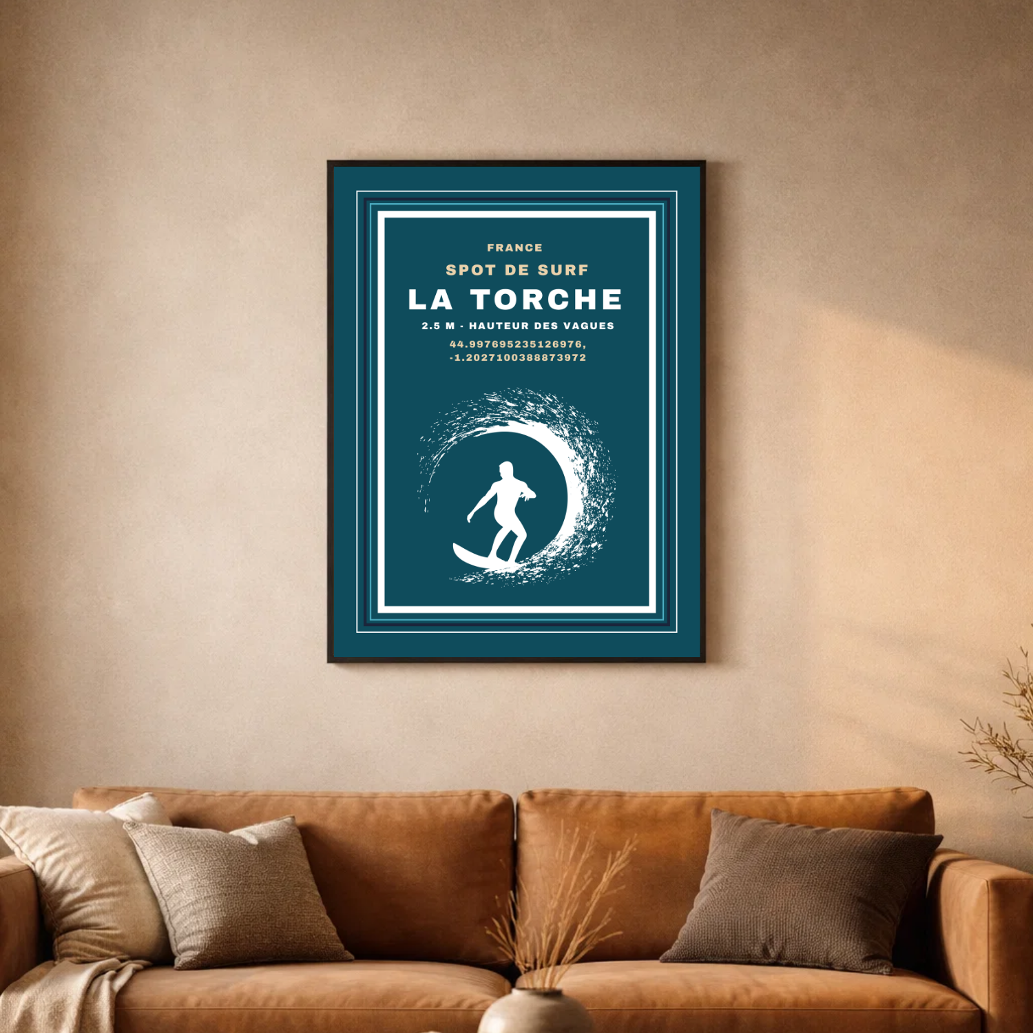 Affiche "La Torche surf contemporain"