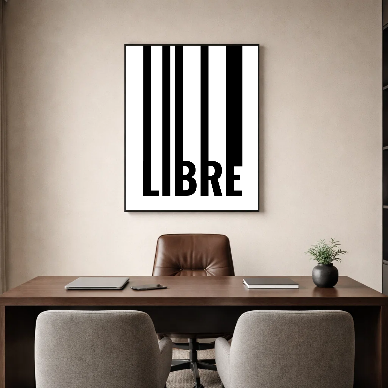 Affiche contemporaine "Libre"