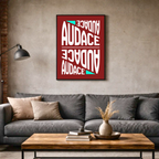 Affiche "Audace" contemporaine