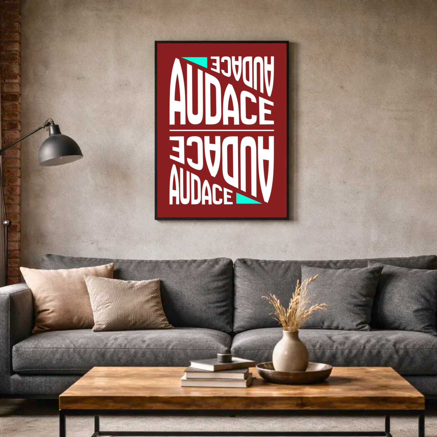 Affiche "Audace" contemporaine