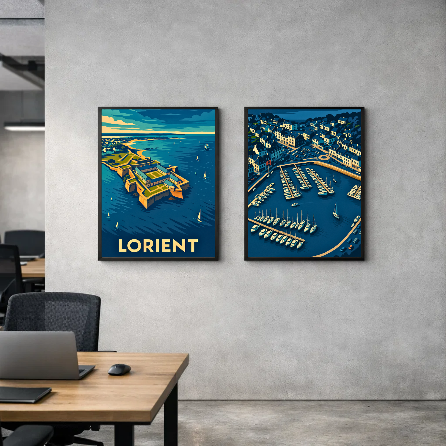 PACK 16 / Villes françaises " Lorient" & "Audierne"