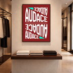 Affiche "Audace" contemporaine
