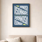 Affiche contemporaine "Visionnaire"
