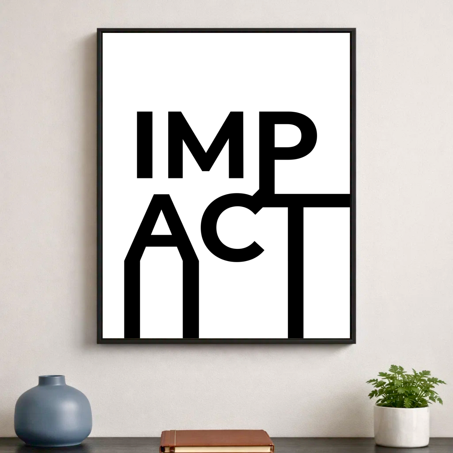 Affiche contemporaine "Impact"