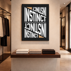 Affiche "Instinct" contemporaine
