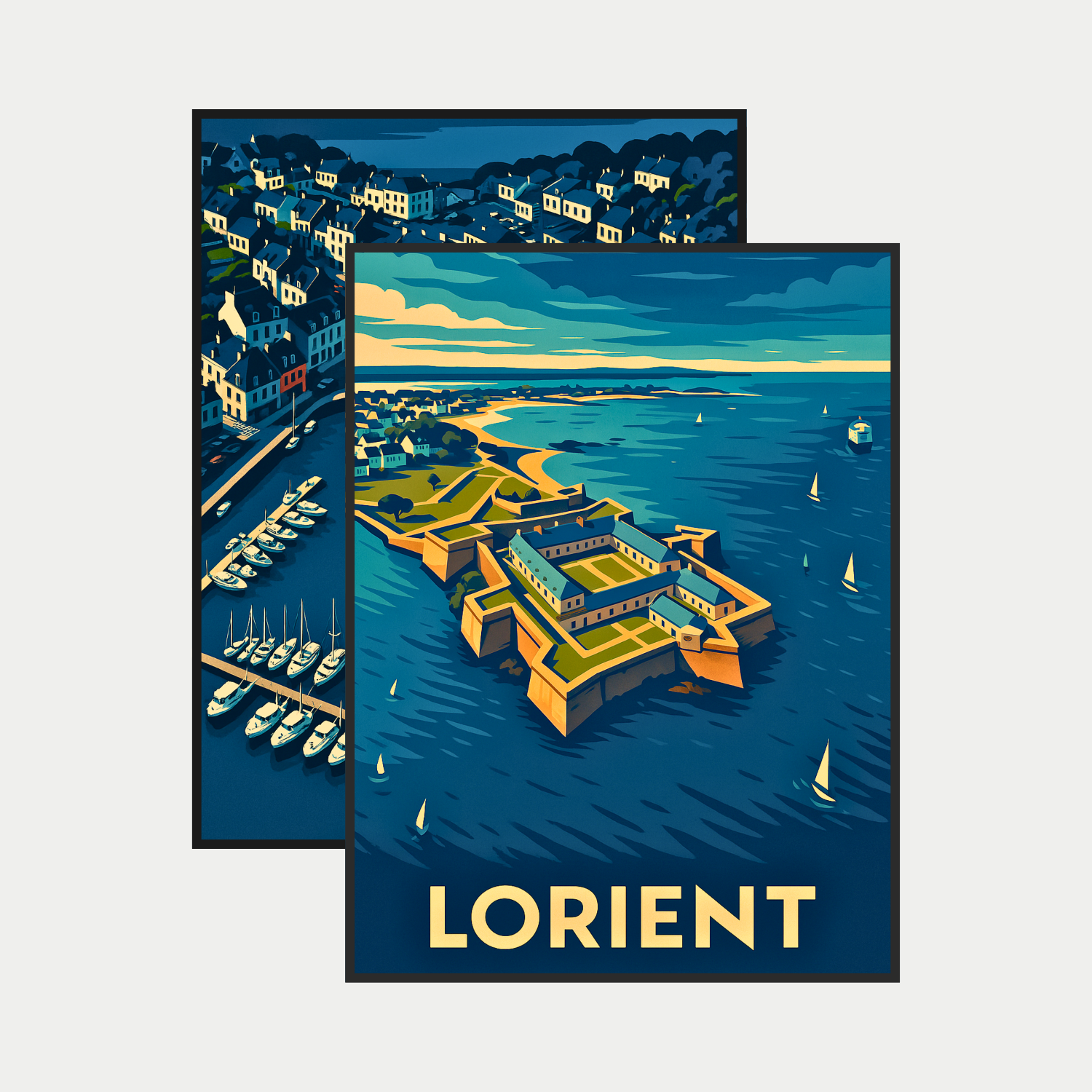PACK 16 / Villes françaises " Lorient" & "Audierne"