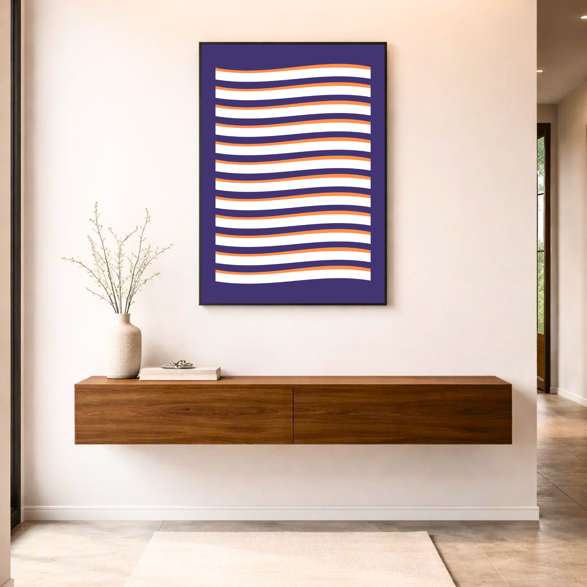 Affiche "Ondulation contrastée"