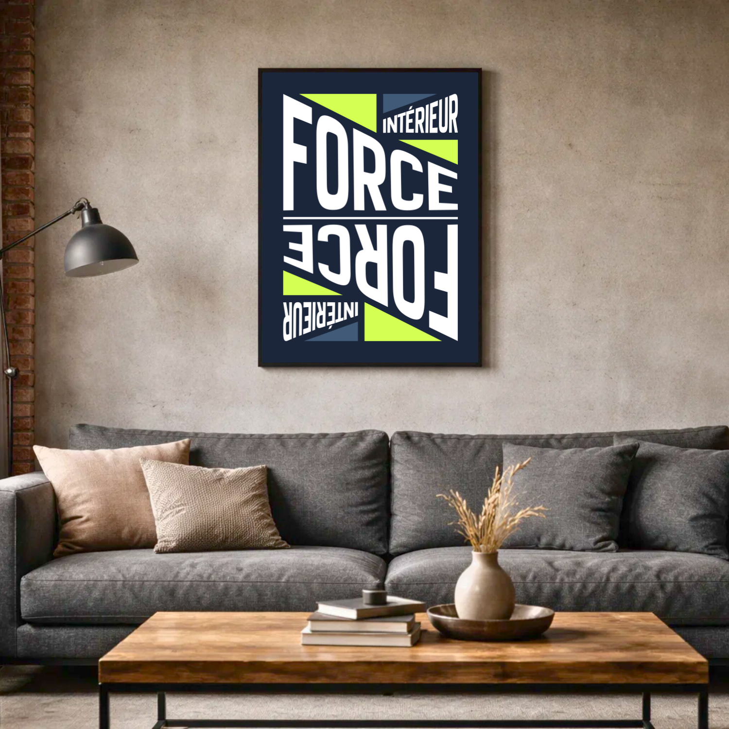 Affiche "Force intérieure" contemporaine
