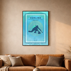 Affiche "Curling contemporain"