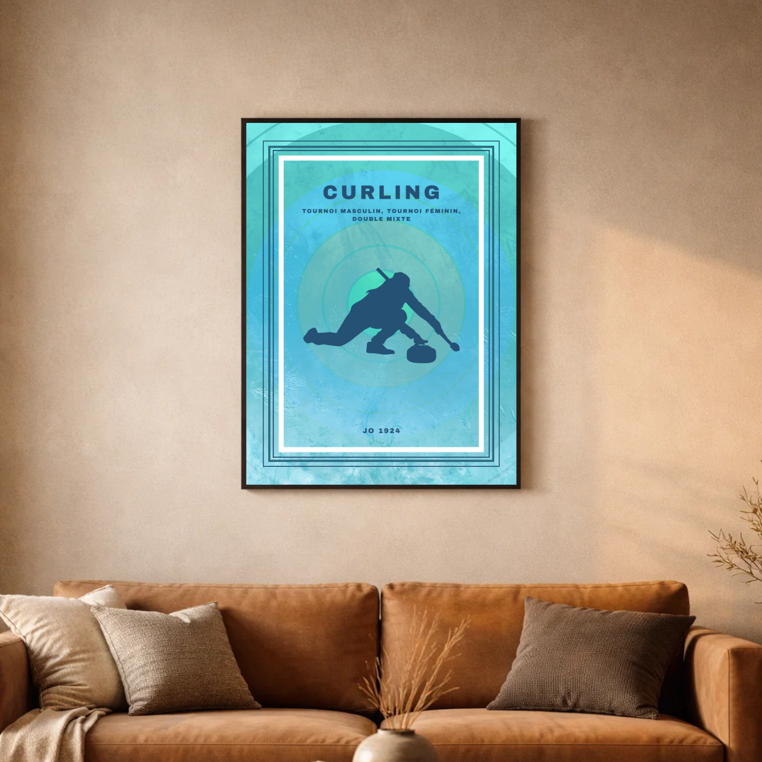 Affiche "Curling contemporain"