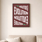Affiche contemporaine "Évolution"
