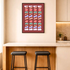Affiche "Mosaïque terracotta"