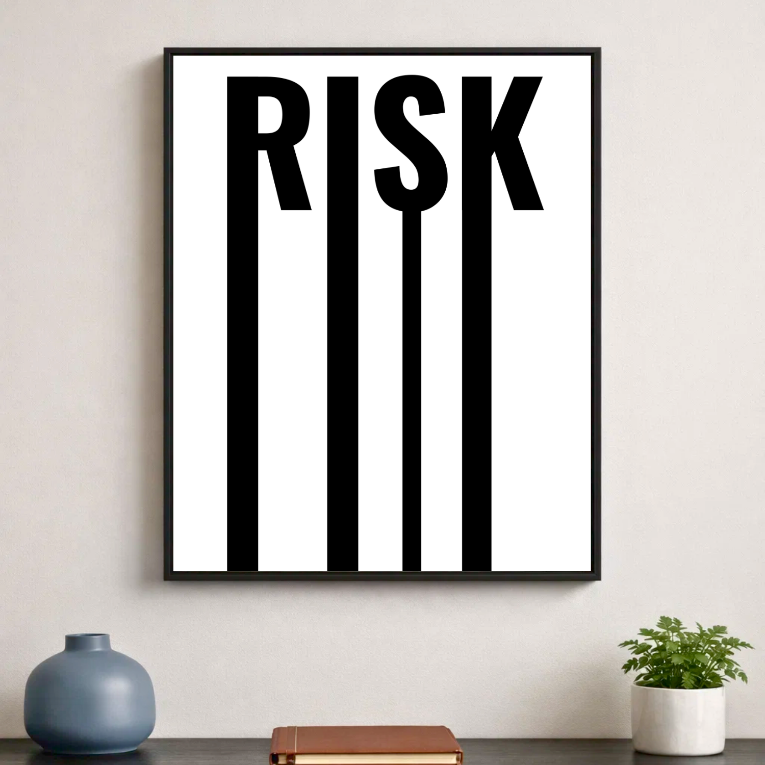 Affiche contemporaine "Risk"