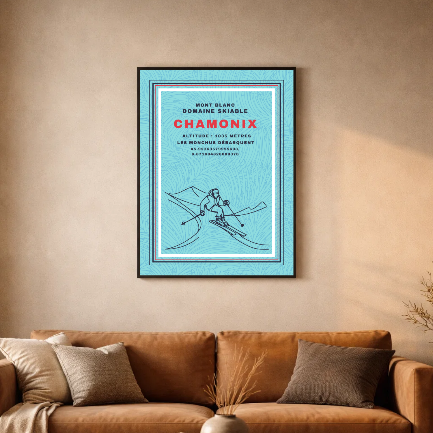 Affiche "Chamonix contemporaine"