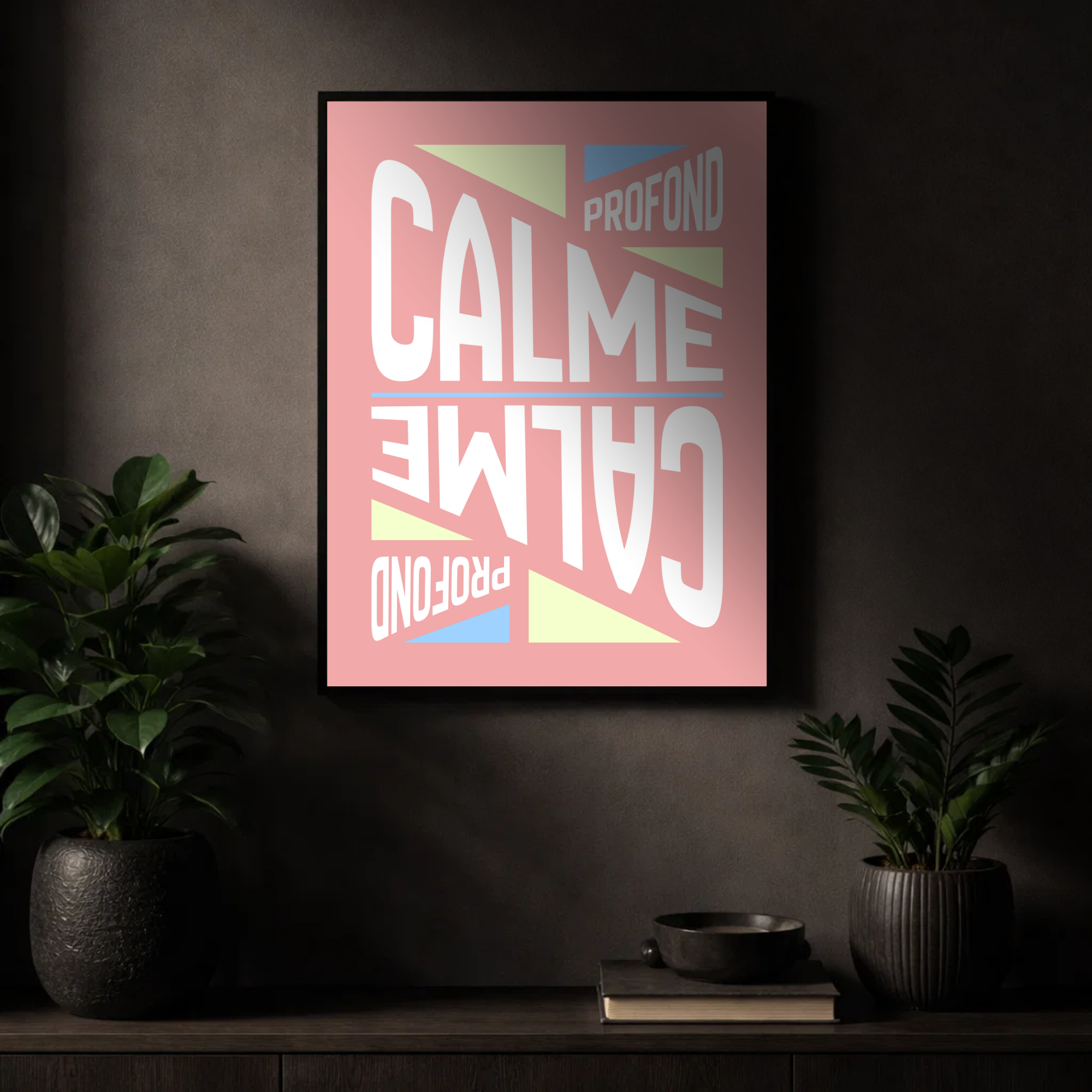 Affiche "Calme profond" contemporaine