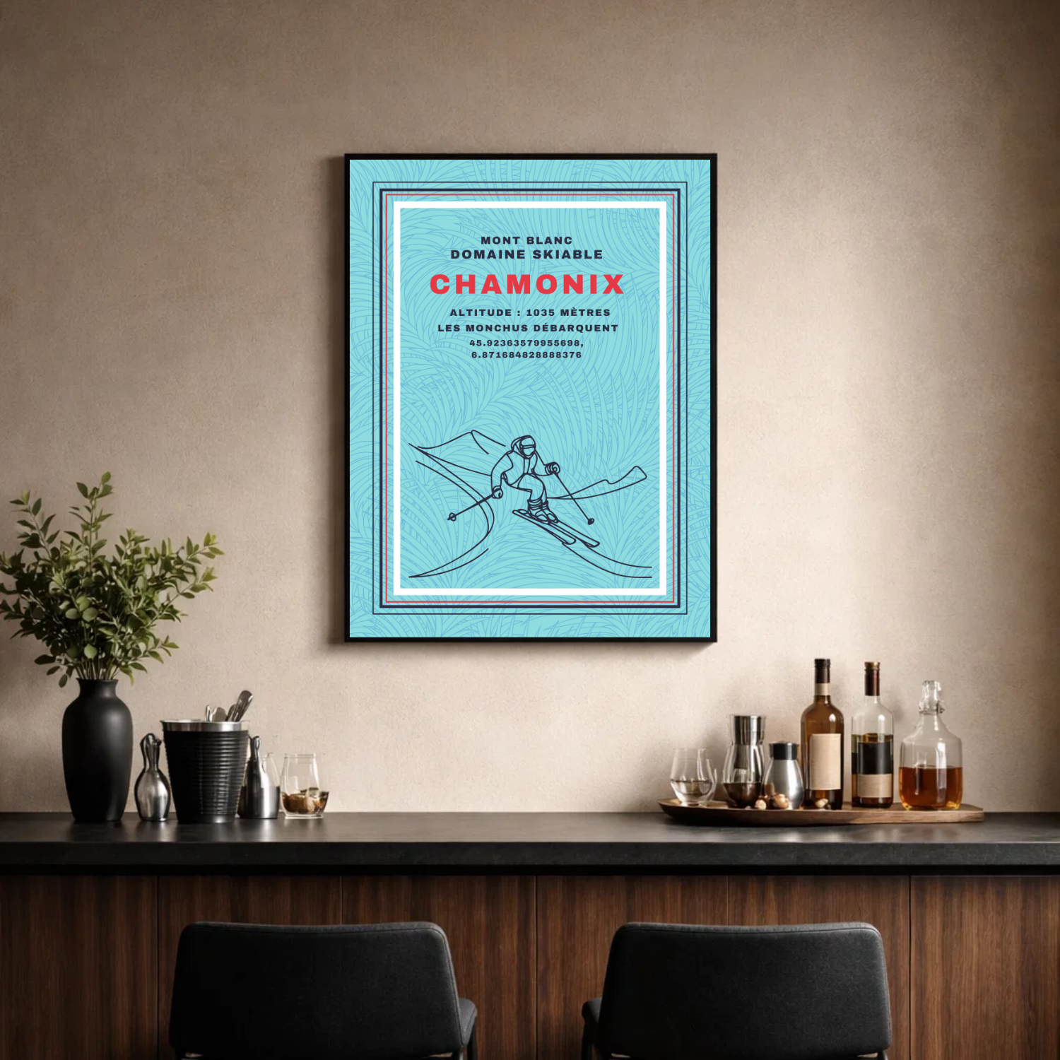 Affiche "Chamonix contemporaine"