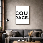 Affiche contemporaine "Courage"