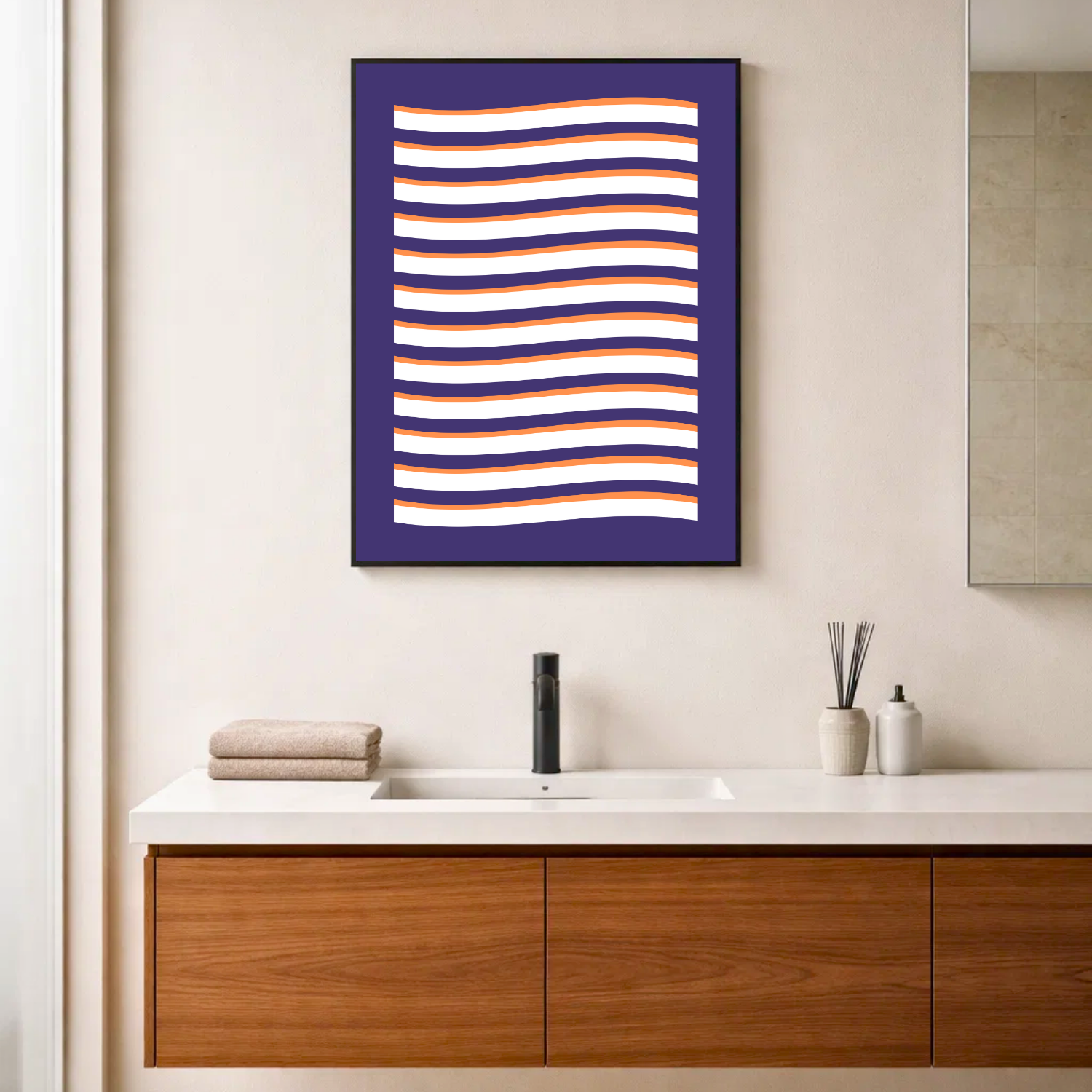 Affiche "Ondulation contrastée"