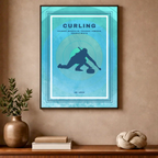 Affiche "Curling contemporain"