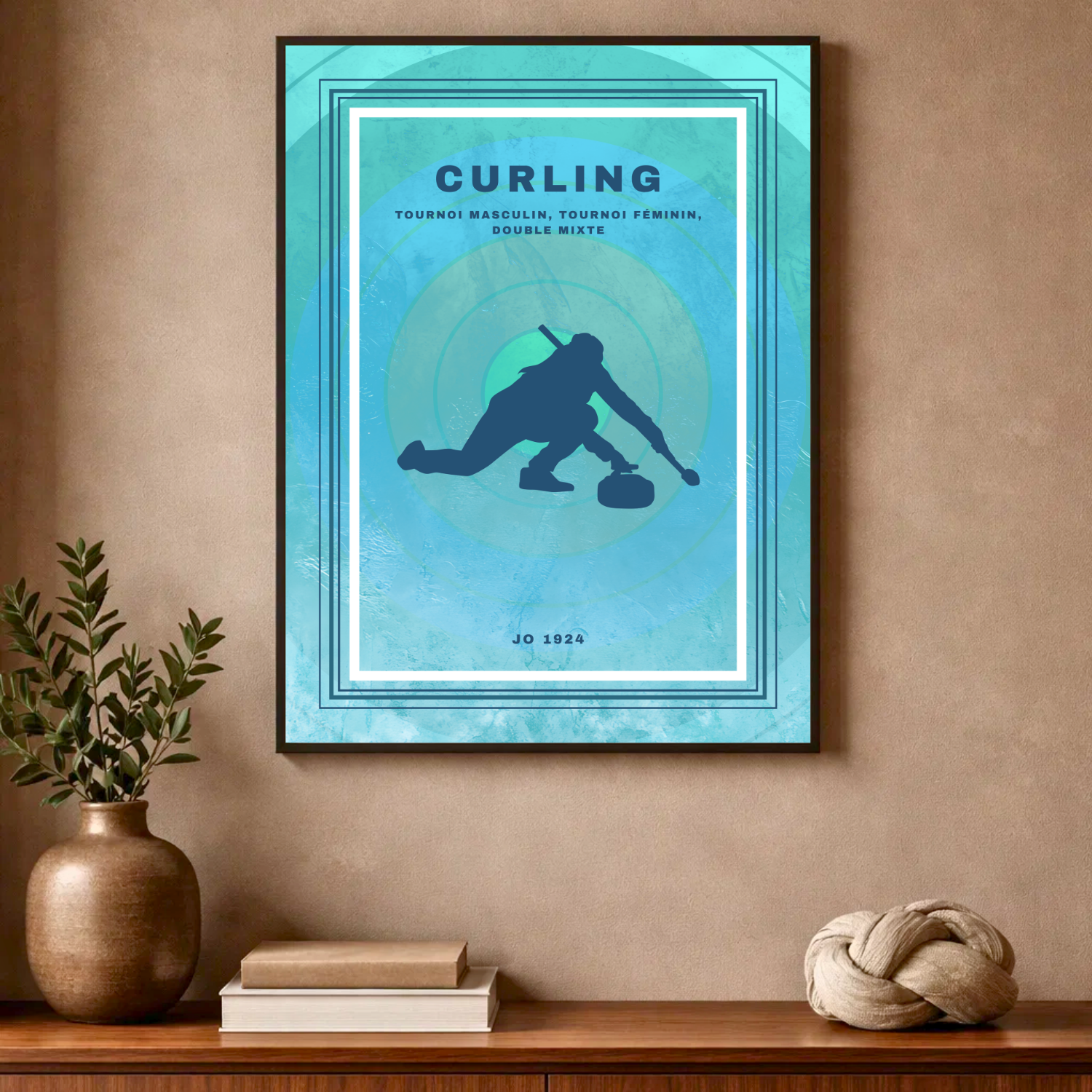 Affiche "Curling contemporain"