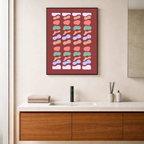 Affiche "Mosaïque terracotta"