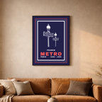 Affiche "Métro de Paris contemporain"