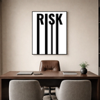 Affiche contemporaine "Risk"