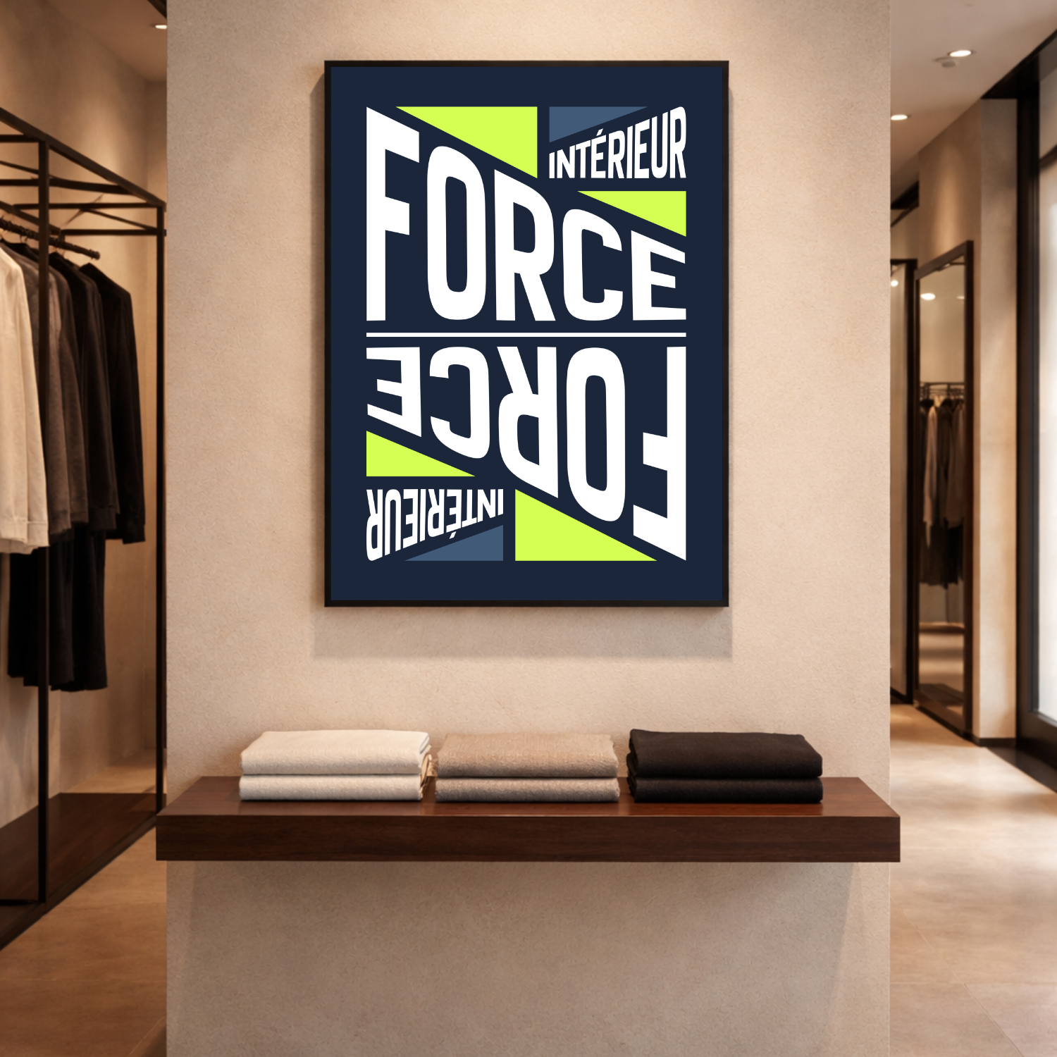 Affiche "Force intérieure" contemporaine