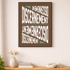 Affiche contemporaine "Discernement"