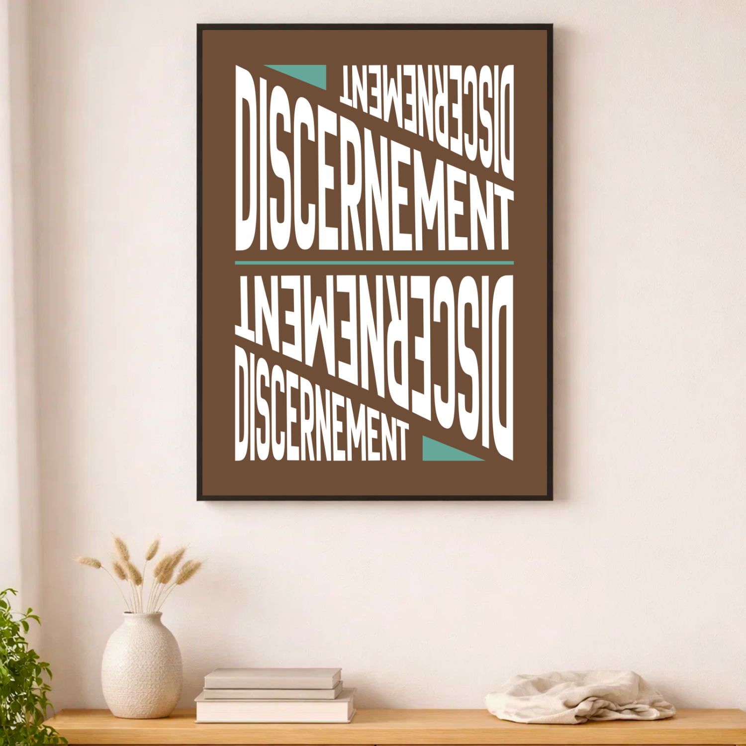 Affiche contemporaine "Discernement"