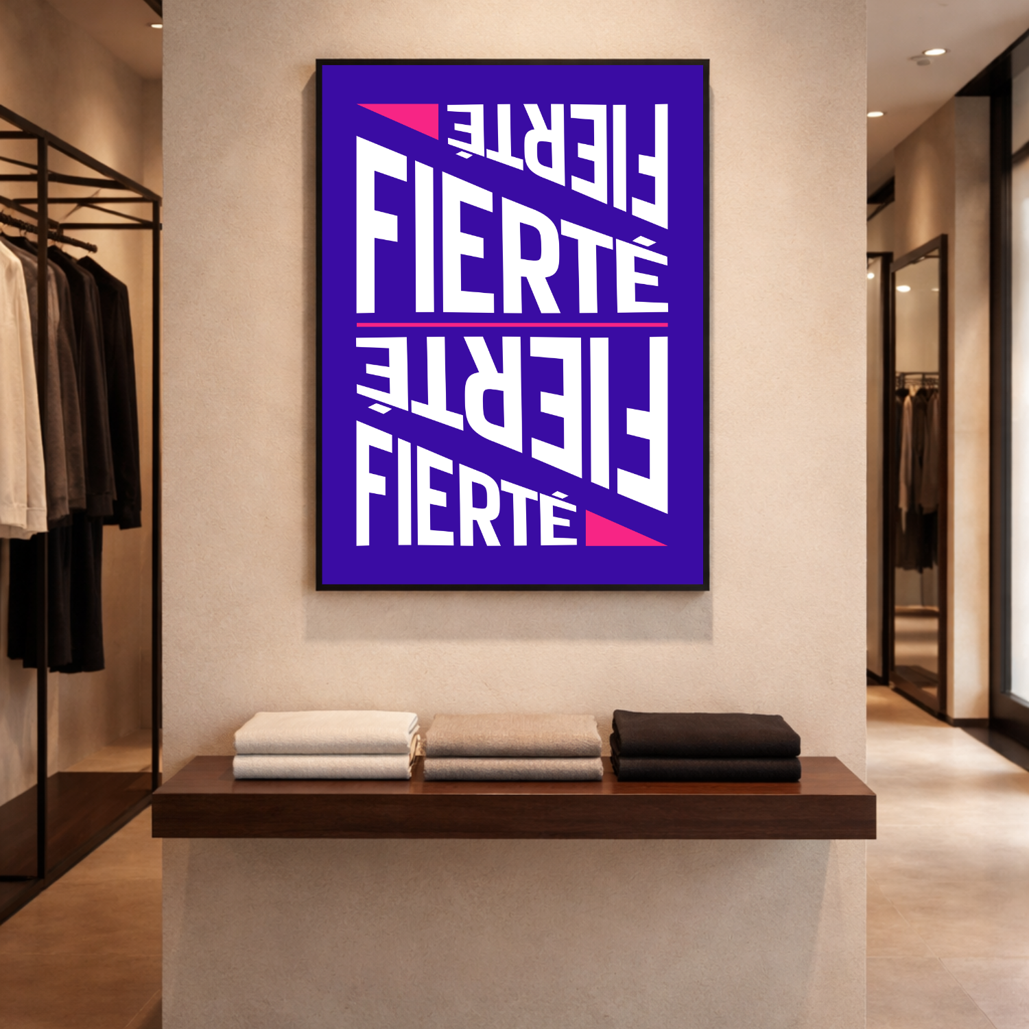 Affiche "Fierté" contemporaine