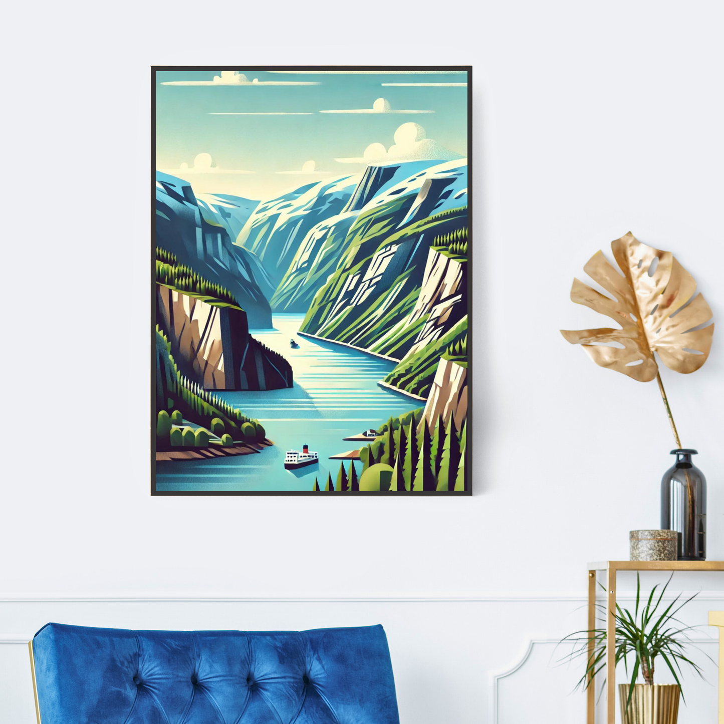 Affiche "Fjord"