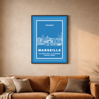 Affiche "Vieux-Port de Marseille contemporain"