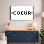 Affiche contemporaine "Coeur"