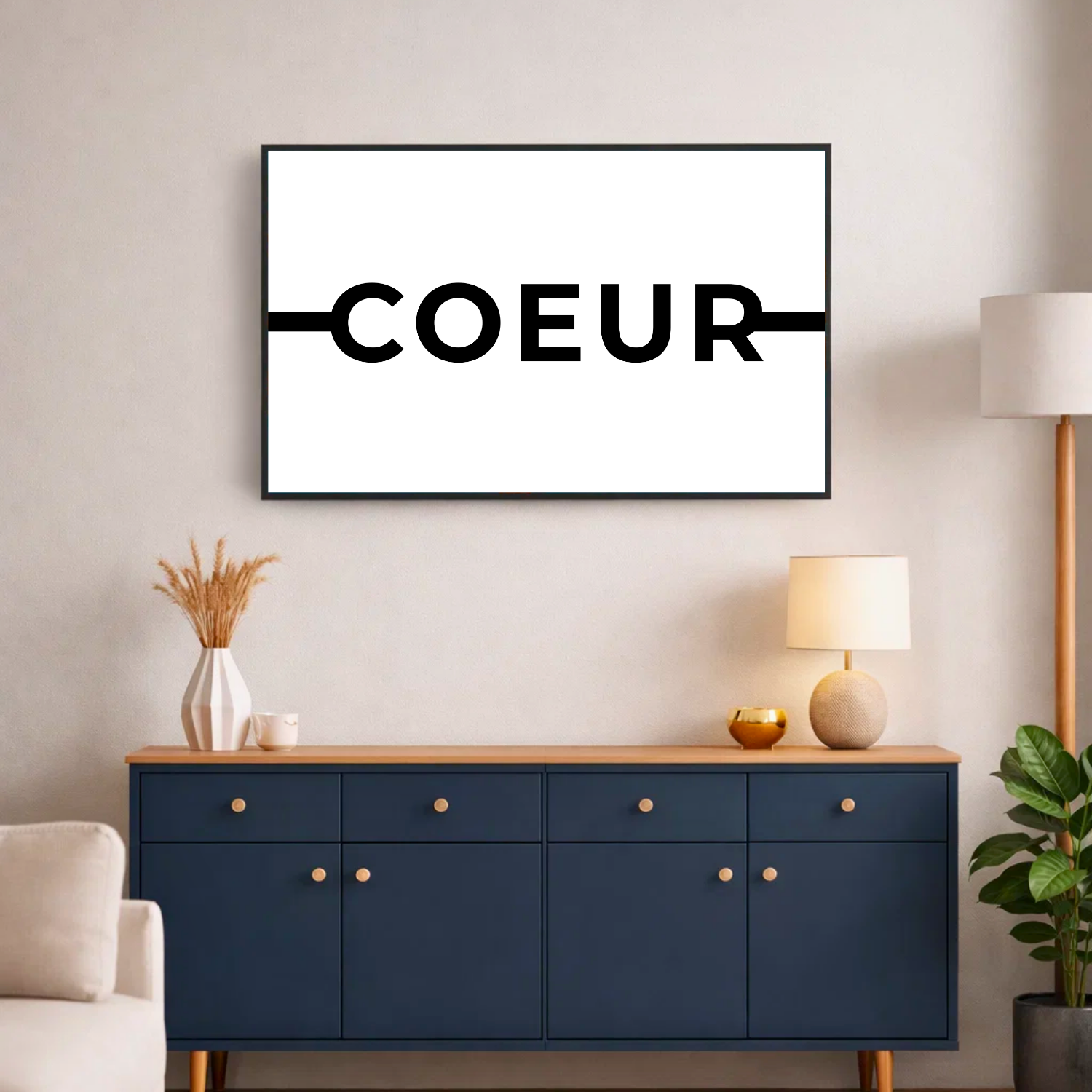 Affiche contemporaine "Coeur"